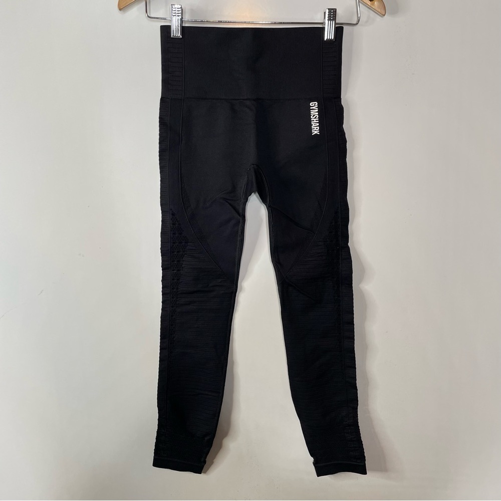 Gymshark Black Seamless Leggings with Cutouts Size Small